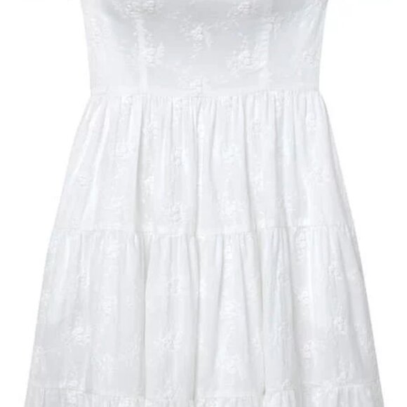 Gal Meets Glam White Eyelet Midi Dress - Picture 2 of 8